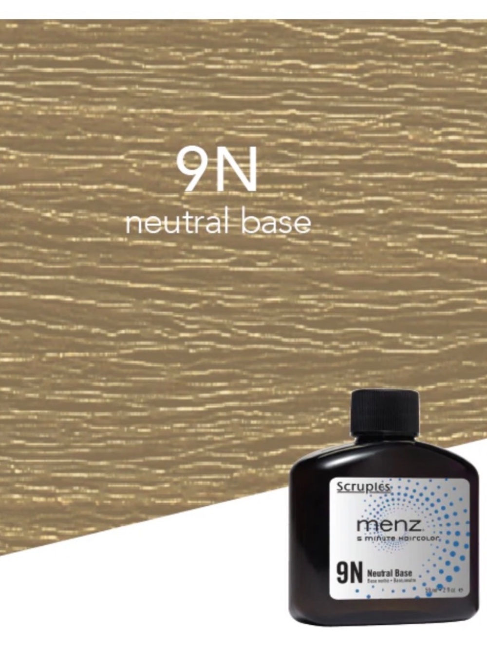 Scruples Menz Hair Color 2 fl oz - 9N Neutral Base Light Blonde